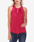 Vince Camuto Gathered Neck Keyhole Top